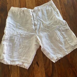 Men's White Tommy Bahamas Cargo Shorts